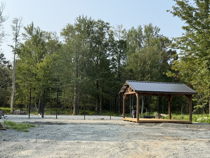August 2025 - Pavilion construction