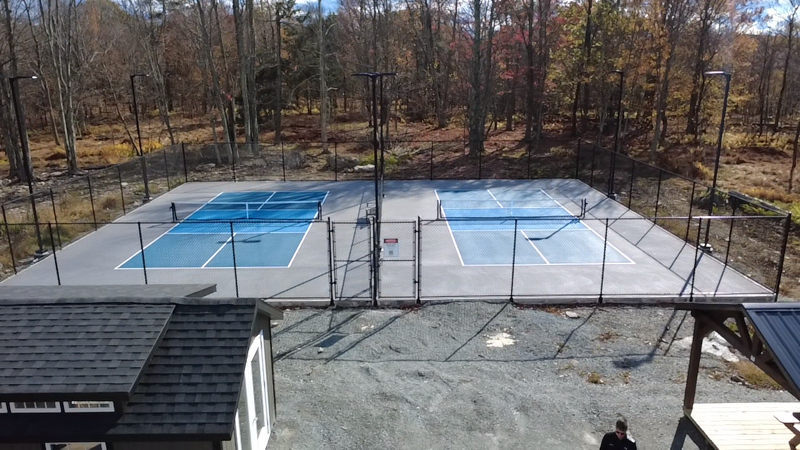 Drone view - Above the clubhouse